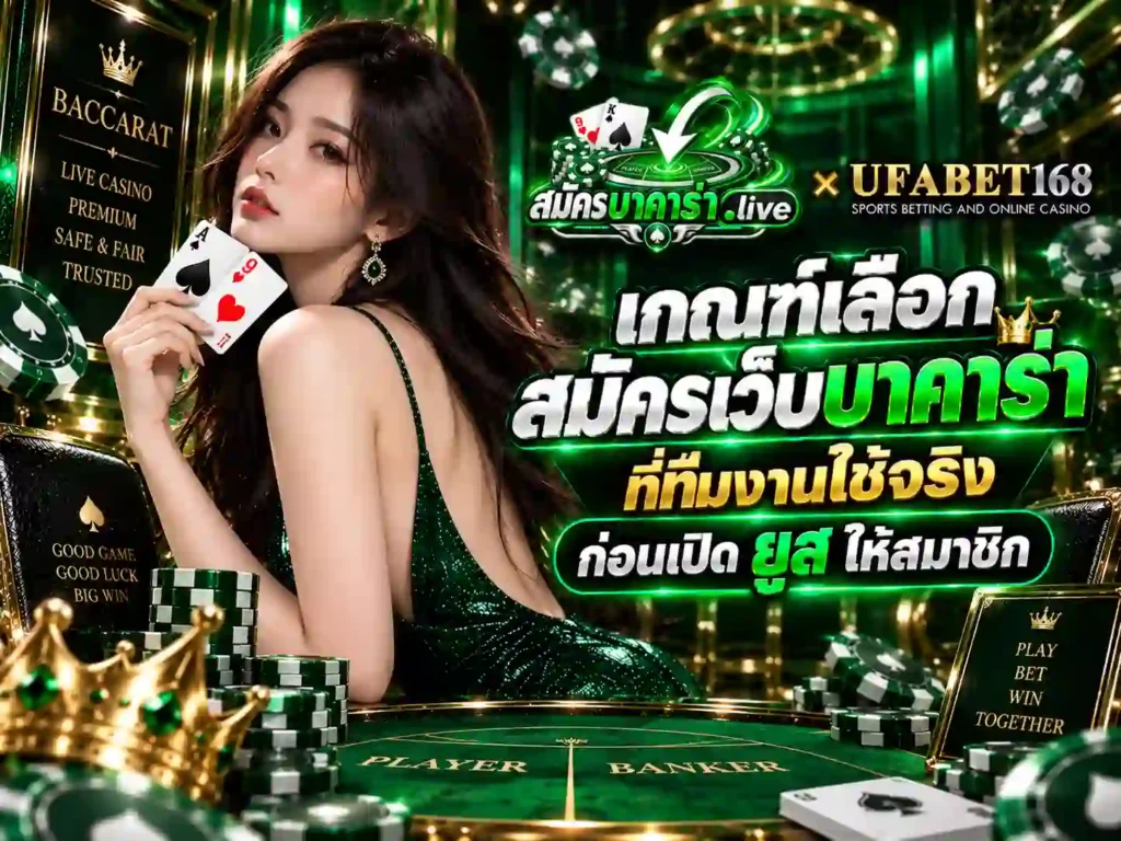 เกณฑ์เลือก สมัครเว็บบาคาร่า ที่ทีมงานใช้จริง